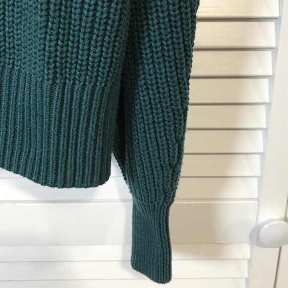 A New Day Green V-neck Long Sleeve Sweater L - Picture 7 of 7